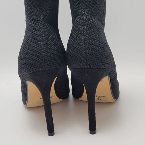 Catherine Malandrino Nitty Stretch Ankle Pull On Open Peep Toe Sock Heel Boot 9 - Picture 10 of 13